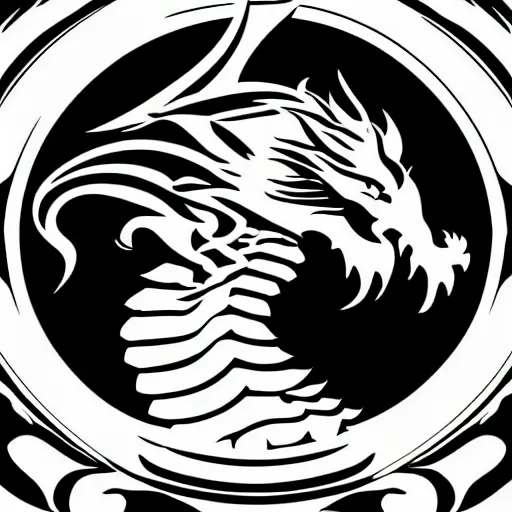 Prompt: a majestic dragon, hd, high quality vector art