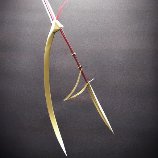 Prompt: 3 d render portrait of a fantasy magic bow weapon