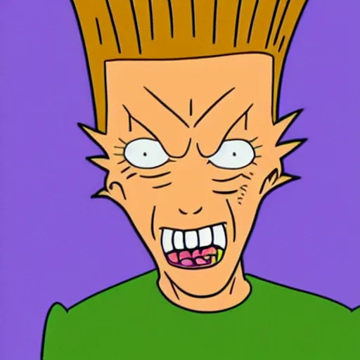 Prompt: Beavis from Beavis and Butthead | 90s cartoon