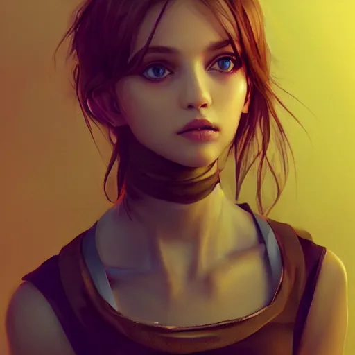 Image similar to beautiful girl character concept style, by Mateusz Urbanowicz, beautiful girl, 8k character concept art, by WLOP, cinematic lighting, trending on artstation, symmetrical portrait symmetrical, highly detailed CGsociety, hyper