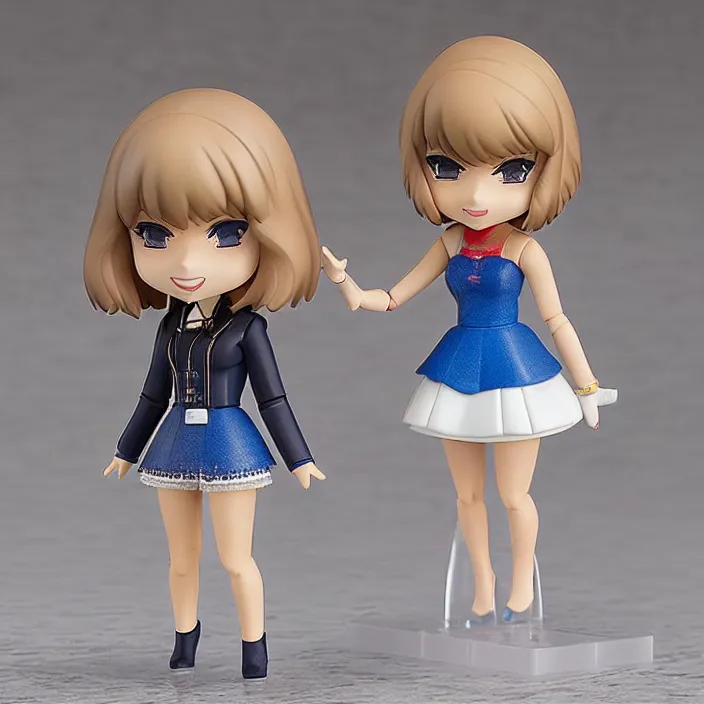 Prompt: Taylor Swift , An Nendoroid of Taylor Swift outfit , figurine, detailed product photo