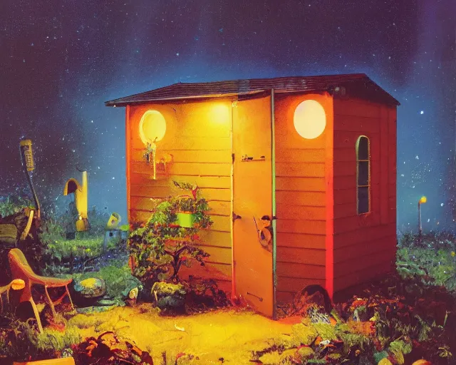 Image similar to IKEA catalogue photo of a shed, by Paul Lehr