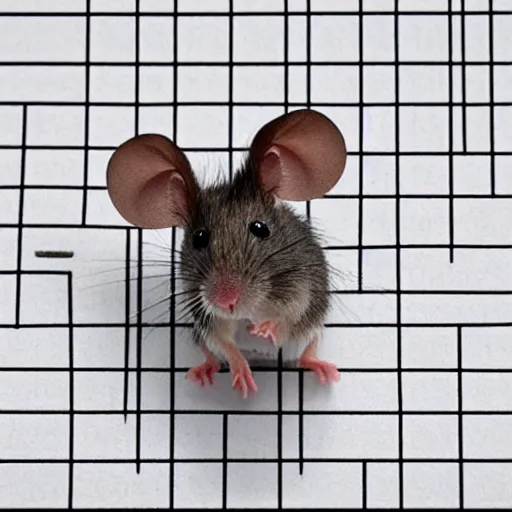 Image similar to a real mouse on a keyboard