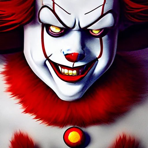 Scary Clown Face. Clown Mutant. Horror Movie Character. Close-up View.  AI-generated Stock Illustration - Illustration of portrait, fantasy:  267599996