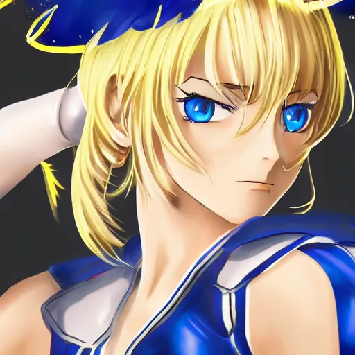 Prompt: saber from fate / stay night as a main character from jojo bizarre adventures, beautiful digital art, trending on pixiv, digital manga art, 4 k high resolution, extremely detailed