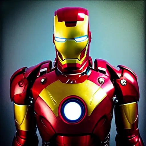 Image similar to “a portrait of a Muppet as Iron Man”