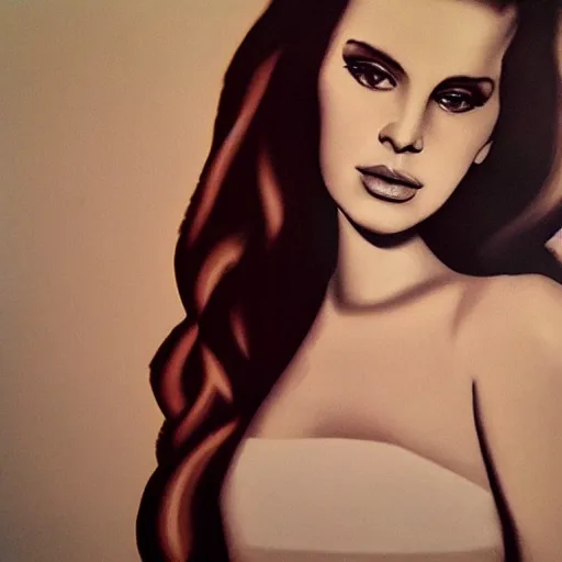 Image similar to Lana del rey portrait, photorealistic, studio