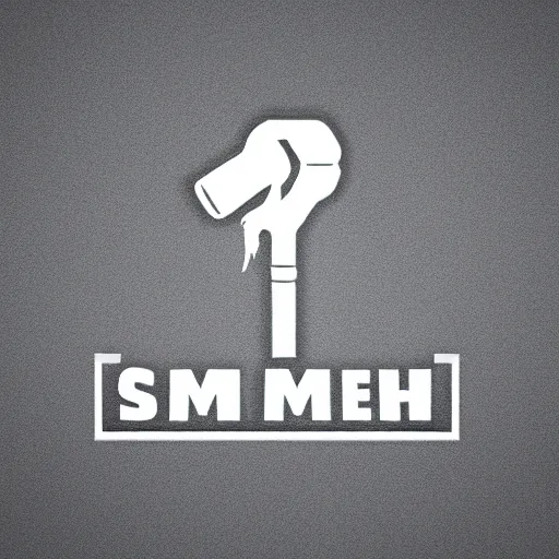 Prompt: a meth pipe, simplistic iconography, modern logo