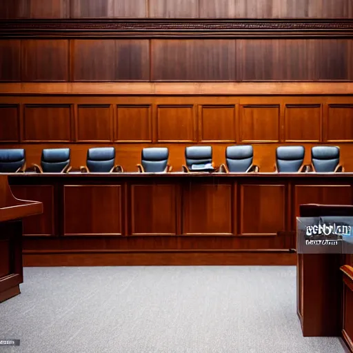 Image similar to news photo of a courtroom with ryan reynolds on trial, highly detailed, extremely high quality, hd, 4 k, 8 k, professional photographer, 4 0 mp, lifelike, top - rated, award winning, realistic, detailed lighting, detailed shadows, sharp, no blur, edited, corrected, trending