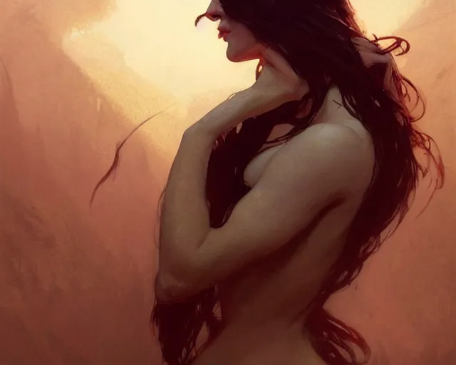 Prompt: photography of jeffrey catherine jones, deep focus, d & d, fantasy, intricate, elegant, highly detailed, digital painting, artstation, concept art, matte, sharp focus, illustration, hearthstone, art by artgerm and greg rutkowski and alphonse mucha