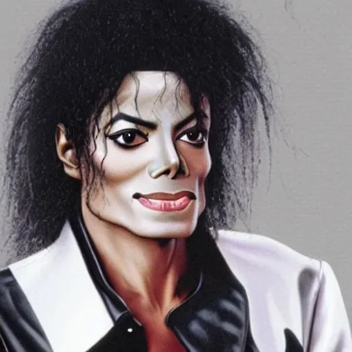 Image similar to how michael jackson would look if he was alive in 2 0 2 2