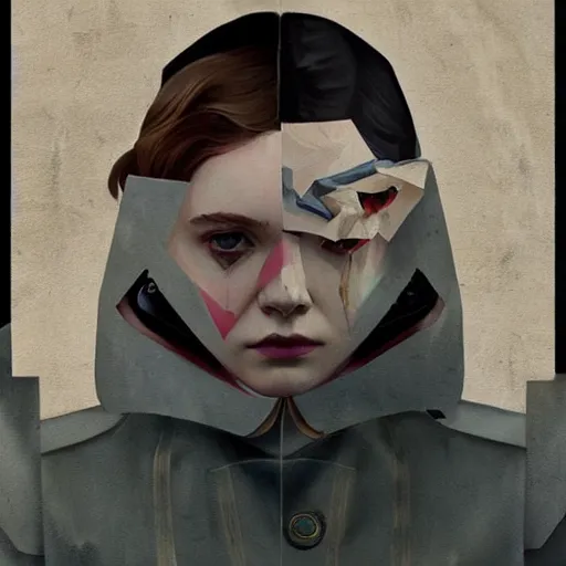 Image similar to Elle Fanning in Dishonored picture by Sachin Teng, asymmetrical, dark vibes, Realistic Painting , Organic painting, Matte Painting, geometric shapes, hard edges, graffiti, street art:2 by Sachin Teng:4