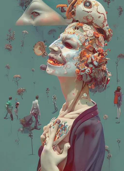 Image similar to happy :: by Martine Johanna and Simon Stålenhag and Chie Yoshii and wlop and Guillermo del toro :: ornate, dynamic, particulate, rich colors, elegant, centered, artstation, smooth, sharp focus, octane render, 3d