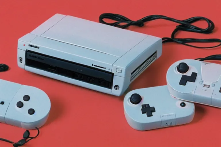 Prompt: The Super-Duper Nintendo Console, 1994