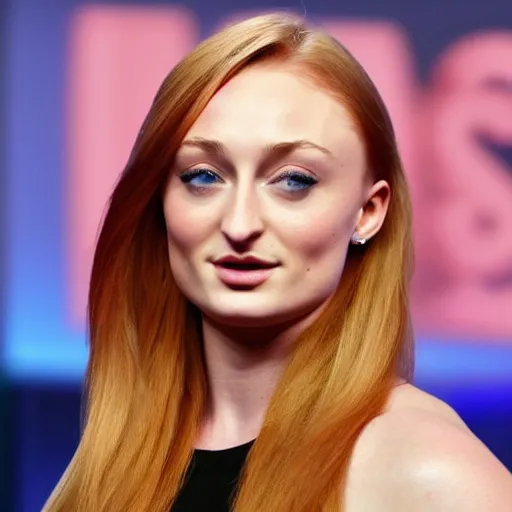 Image similar to muscular sophie turner, cnn, afp