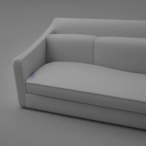 Image similar to couch, ultra low - poly 3 d model, rendered in octane, ambient occlusion