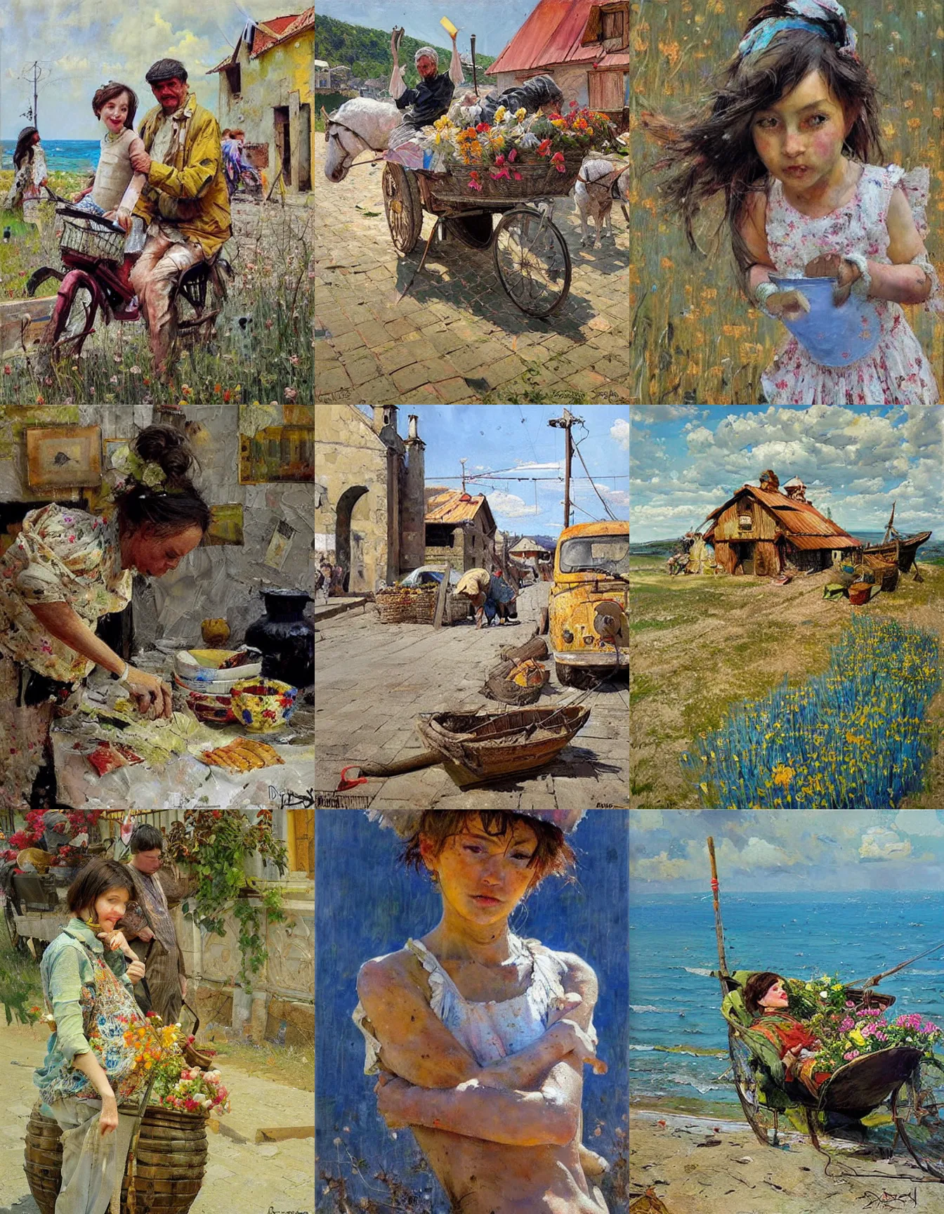 Prompt: painting by denis sarazhin