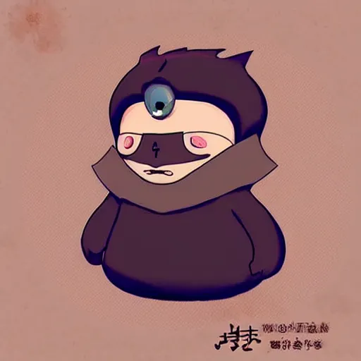 Image similar to character design of cute mole, cartoon style ， by movie fantastic beasts and where to find them