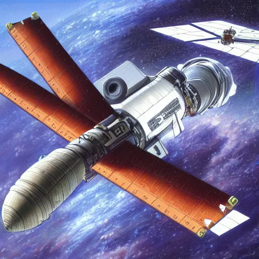 Image similar to detailed spacecraft by peter elson