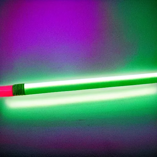 Image similar to an extremely high quality photo of a surreal neon-lightsaber-sandwich, ((sandwich)) creation, a hybrid mixture of lightsabersandwich filled with lightsaber neons and sandwichlightsaberneontube-tomatos, neon tubesauce drizzled, drooping lightsaber lettuce, glowing sandwich, radioactive sandwich, promotional photo, 4k polymer clay food photography