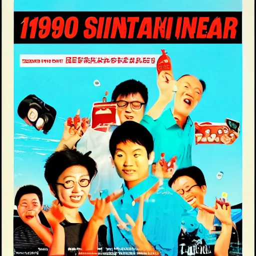 Image similar to a 1 9 9 0 s singaporean poster