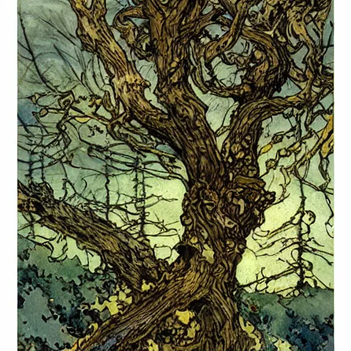 Prompt: tree by Rebecca Guay masterpiece