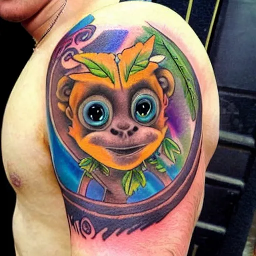 Tattoo Artist Creates Vibrant Animal Tattoos That Pop with Psychedelic  Colors - I Can Has Cheezburger?