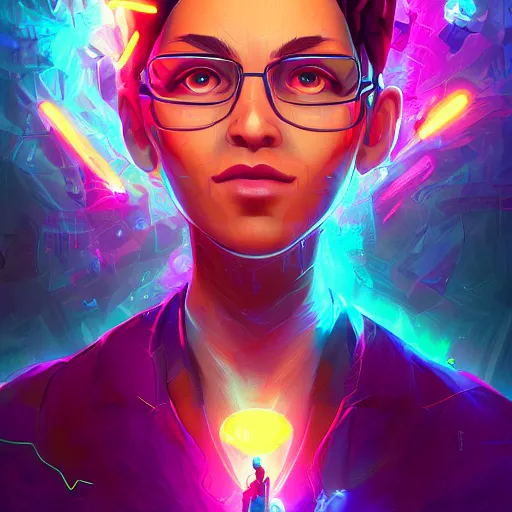 Image similar to skill magic geek inside matrix deepdream radiating a glowing aura stuff loot legends stylized digital illustration video game icon artstation lois van baarle, ilya kuvshinov, rossdraws,