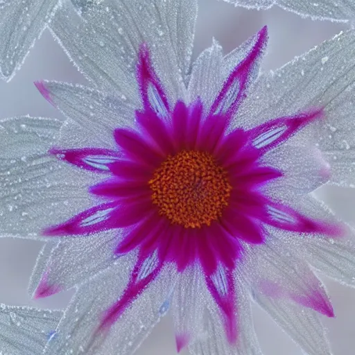 Image similar to flower like a frost pattern