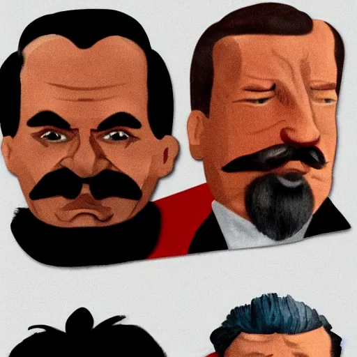 Image similar to lenin and stalin as muppets