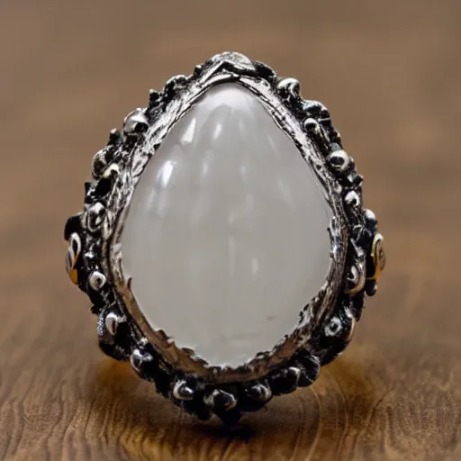 Image similar to rococo crystal ring