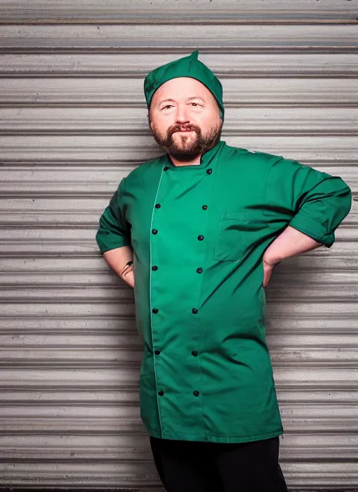 Image similar to portrait photo still of real life south park chef, 8 k, 8 5 mm, f. 1 4