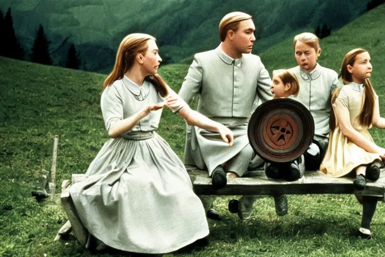 Prompt: still image from the sound of music by david cronenberg, body horror, ultra detailed, finely detailed