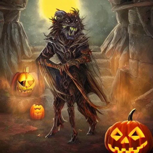 Image similar to Epic Halloween Fantasy Art by John Stephans