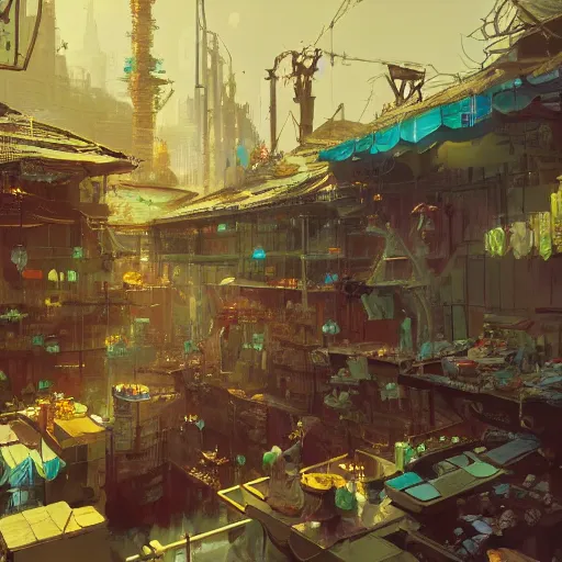 Prompt: beautiful render of chemical woekshop, by victo ngai and ruan jia and greg rutkowski, trending on artstation, unreal engine, 4 k hd wallpaper