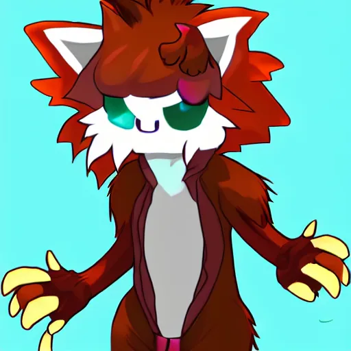 Image similar to discord clyde as an anthropomorphic furry, furaffinity