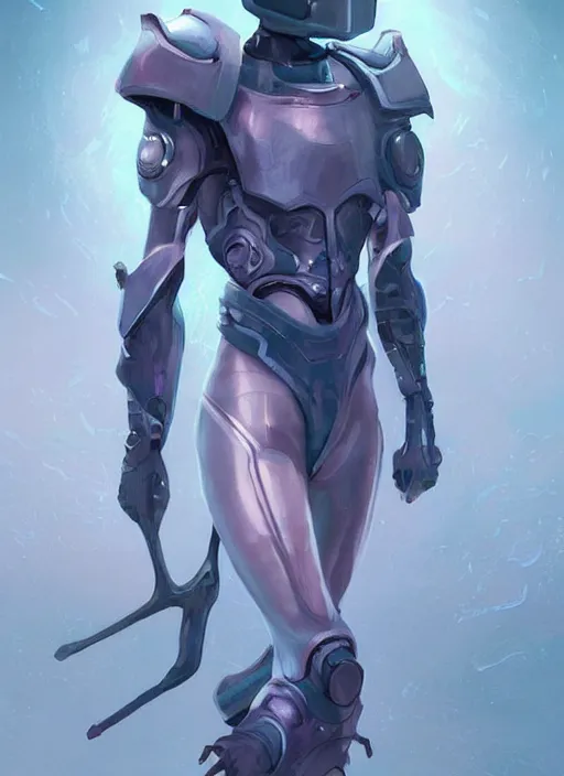 Image similar to of a full body, center frame hyper realistic digital arthero pose of a timepunk war cleric in a futuristic pearl armor, antenna tech helmet, dark gloomy environment. trending on artstation, art by lois van baarle by sung choi by john kirby artgerm style pascal blanche