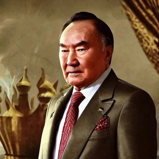 Image similar to Nursultan Nazarbayev stylized as a Game of Thrones character