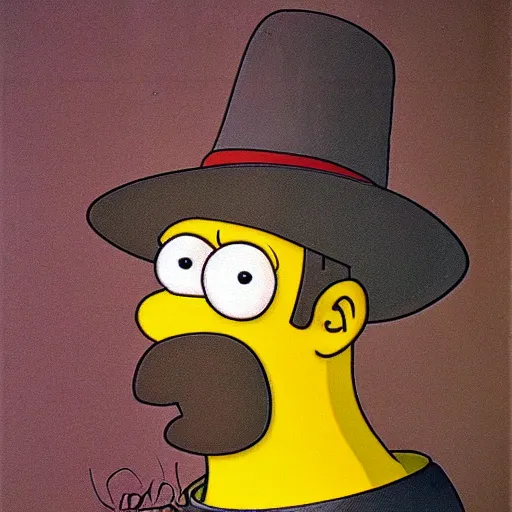 Prompt: Homer Simpson by Leonardo da Vinci