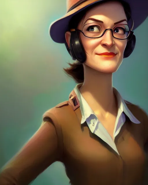 Image similar to ms. pauling from tf 2, perfect face, abs, cinematic, stunning, cute, adorable, strong, highly detailed, psychedelic, digital painting, artstation, smooth, hard focus, illustration, art by jessica rossier and and brian froud