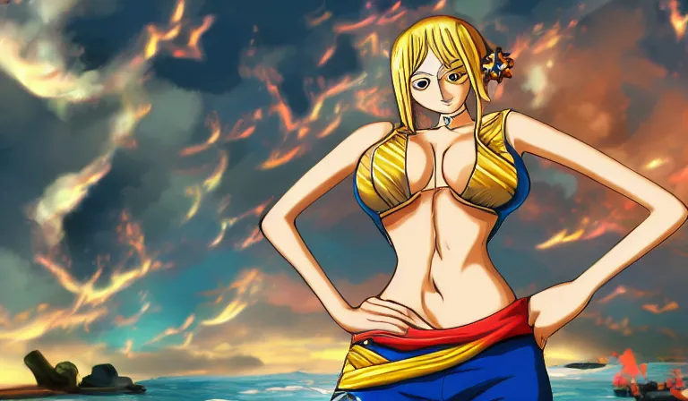 ArtStation - Nami - One Piece animated wallpaper