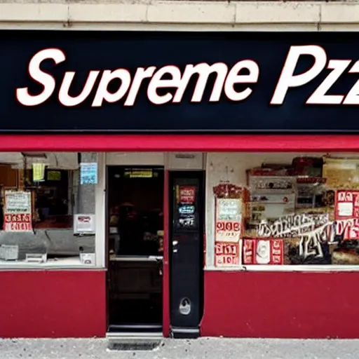 Prompt: <supreme pizza>