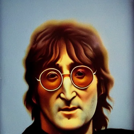 Image similar to John Lennon made of honey