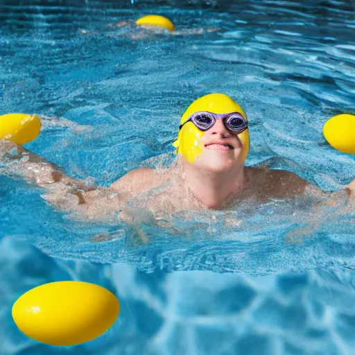 Image similar to swimming in a raw egg