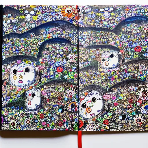 Image similar to a illustration of the great wall of china, in a notebook, takashi murakami inspired, notebook paper, highly detailed, beautiful sketch drawing