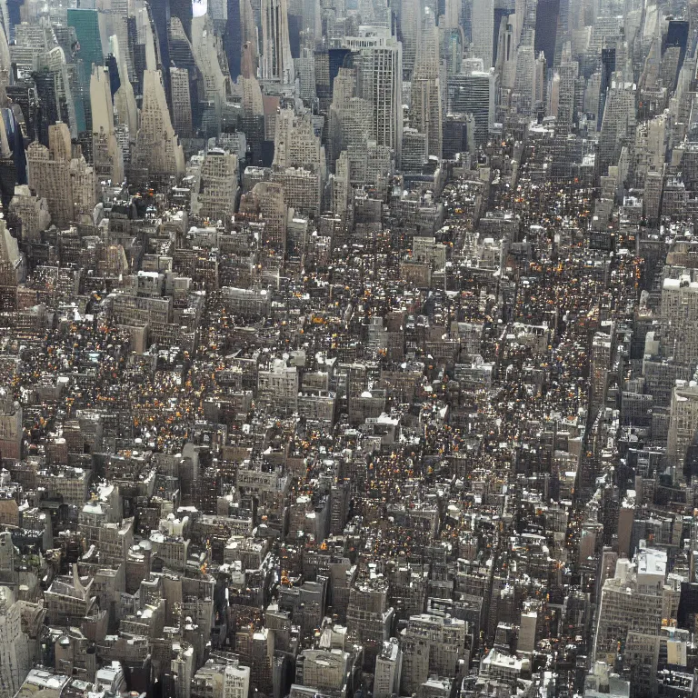 Image similar to New York City overtaken by ants