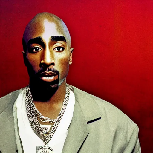 Image similar to Tupac Shakur, screenshot from a 2012s anime