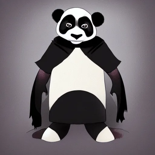 Image similar to jedi knight that looks like an anthropomorphic panda, fan art