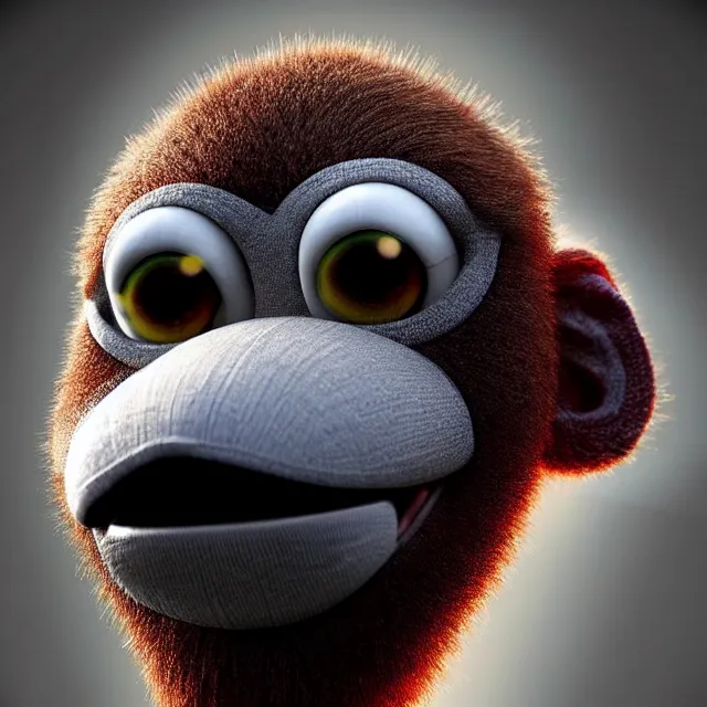 Prompt: epic professional digital art of sock puppet monkey, ,best on artstation, cgsociety, wlop, Behance, pixiv, astonishing, impressive, outstanding, epic, cinematic, stunning, gorgeous, much detail, much wow,m, masterpiece.