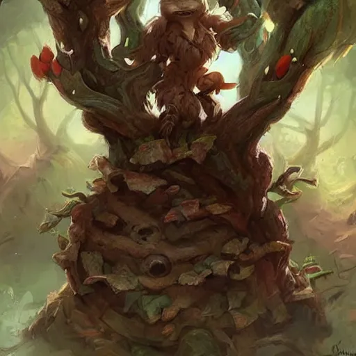 Image similar to cute little anthropomorphic tree!!!!, bark!!! skin, tiny, small, short, cute and adorable, pretty, beautiful, dnd character art portrait, matte fantasy painting, deviantart artstation, by jason felix by steve argyle by tyler jacobson by peter mohrbacher, cinema